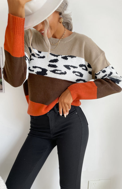 Women's casual fashion trend pullover women's sweater